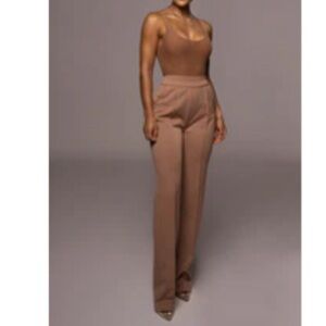 Jluxlabel camel brown dress pants
